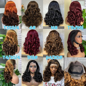 13x4 SDD Bouncy Curl Color Wigs 18 Inch