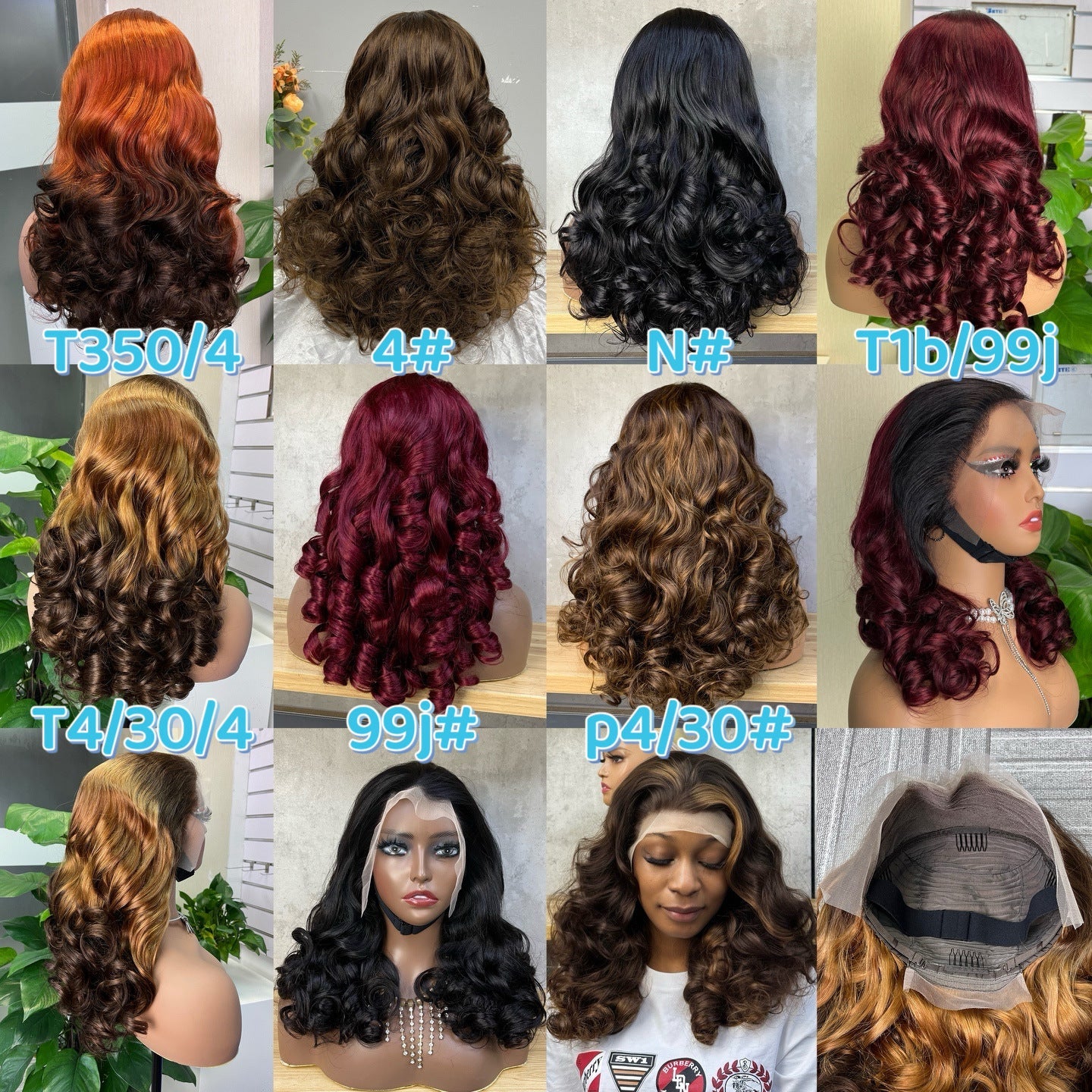 13x4 SDD Bouncy Curl Color Wigs 18 Inch