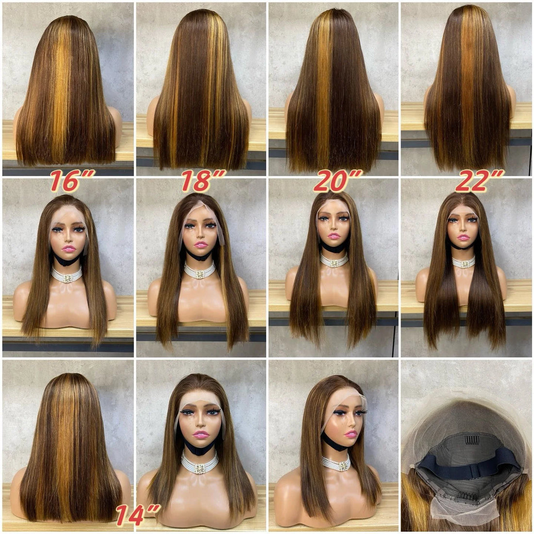 Highlight Double Drawn 13x4 Bob Wig