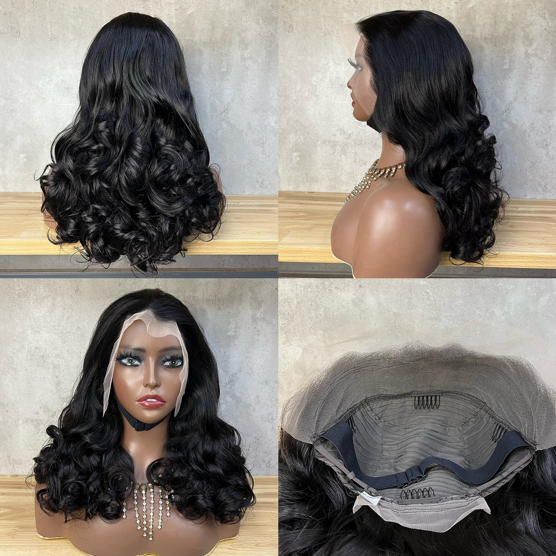 13x4 SDD Bouncy Curl Color Wigs 18 Inch